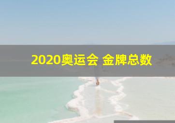 2020奥运会 金牌总数